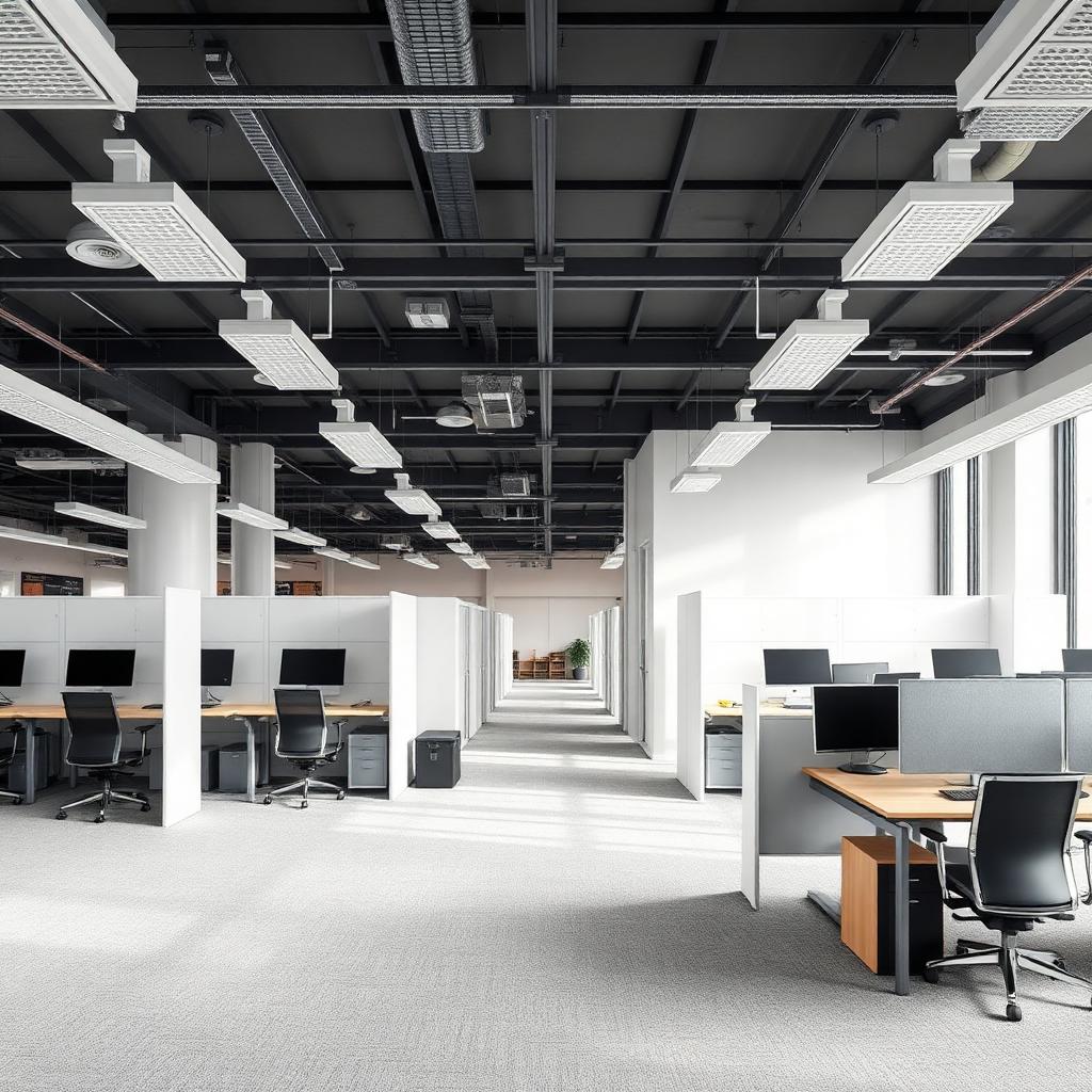Cloisons pleines en open space