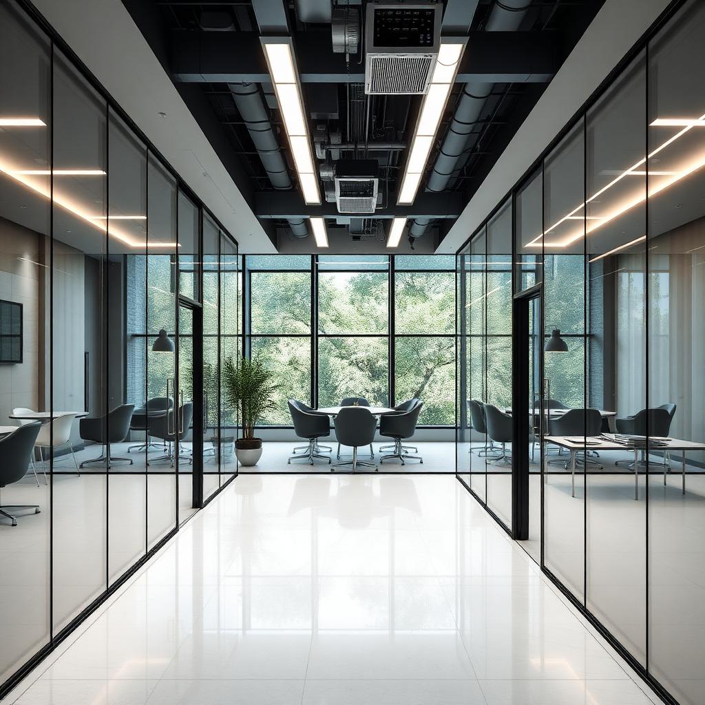Cloisons vitrées toute hauteur pour bureaux