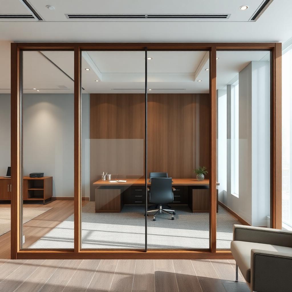 Cloison semi-vitrée bureau de direction
